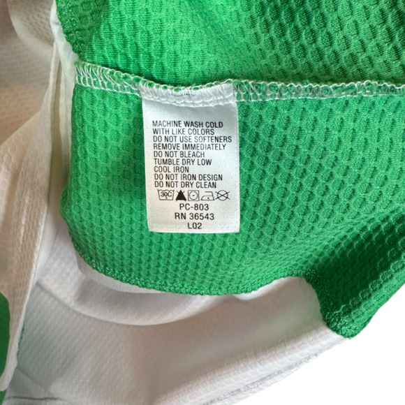 Women's Izod Cool FXG Short Sleeve 1/4 Zip Top White Black Green Y2K Style Sz M - Picture 5 of 6